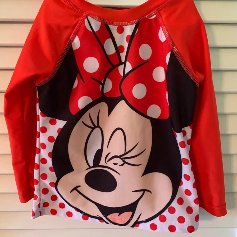 Minnie Mouse Swim Shirt w/ Matching Bottoms - Picture 1 of 6